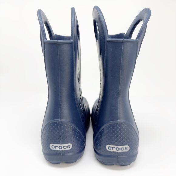 Crocs Kids Handle It Navy Blue Rain Boots size 1 - Picture 3 of 6
